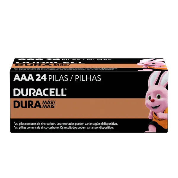Pilha Alcalina   AAA Palito Duracell Com 24 Unidades