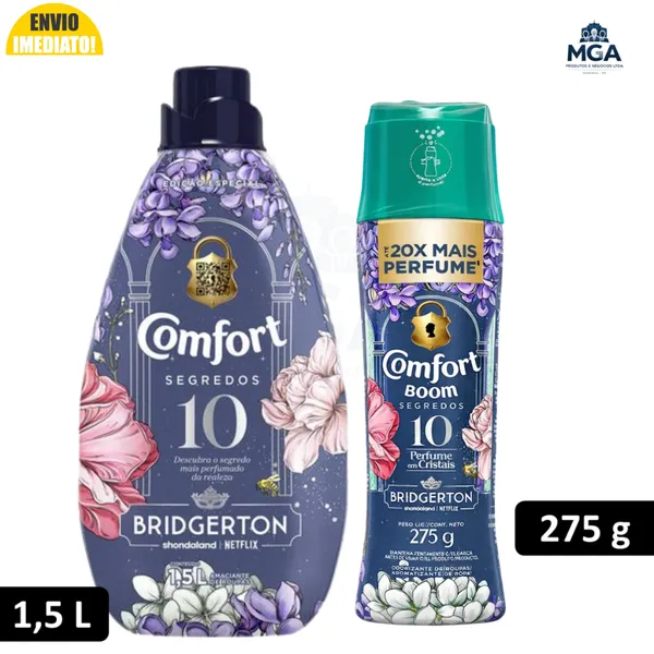 Kit Comfort Bridgerton Amaciante 500ml + Cristais Boom 275g