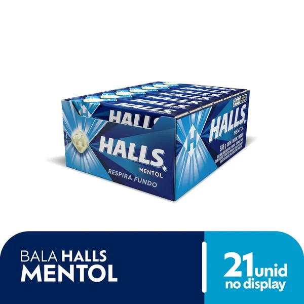 Drops Halls 21un Mdlz ​Mentol