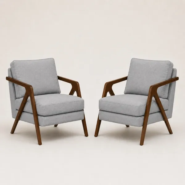 KIT 2 POLTRONAS MONA LUXO CONJUNTO MODERNO RECEPçãO ESCRITóRIO SALA ESTAR DESIGN MODERNO MINIMALISTA