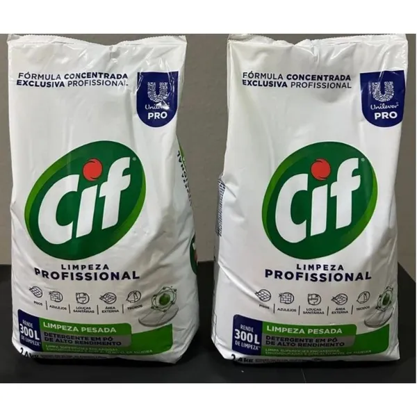 02 CIF EM PÓ LIMPEZA PESADA 2,4 KG