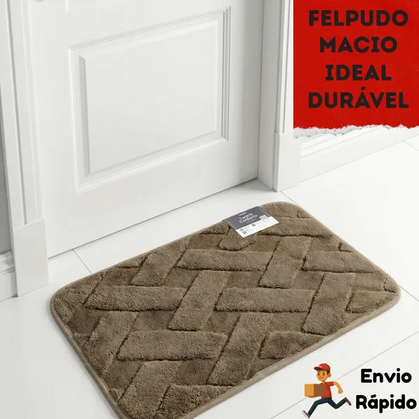 Tapete Entrada ​Felpudo Bem-Vindo100% Poliester 38x58 Antiderrapante