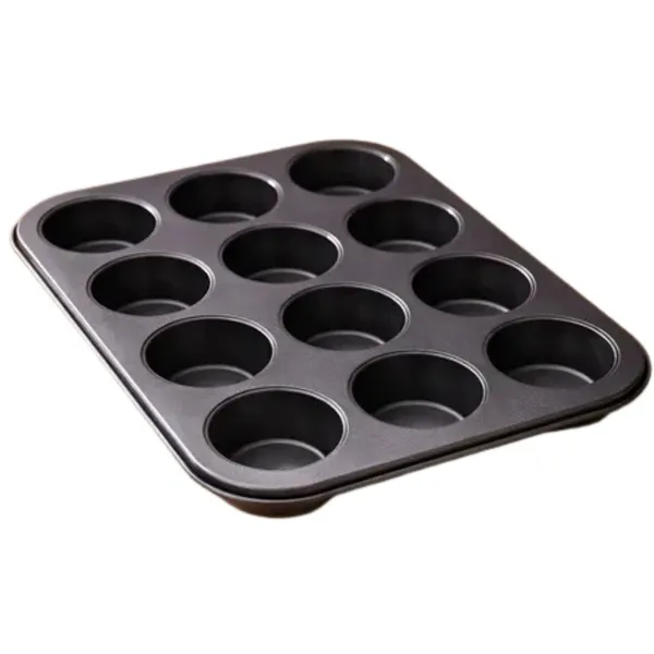Forma Cupcake Antiaderente Teflon Pão de Queijo Empadas Muffins Assadeira 12 Cavidades