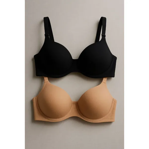 2 Sutiã Básico ou 1 Sutiã Reforçado de Microfibra Com Bojo Lingerie Direto Da Fábrica do p ao gg