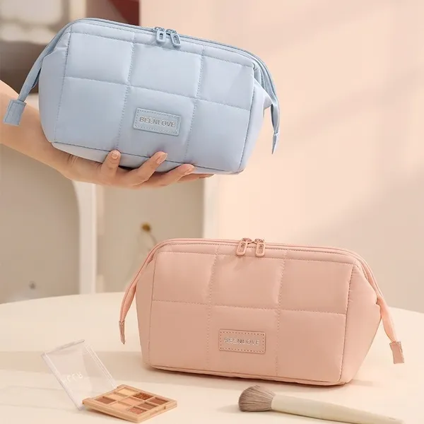Bolsa De Maquilhagem Grande Capacidade De Armazenamento Cosméticos Portátil De Organizador Viagem