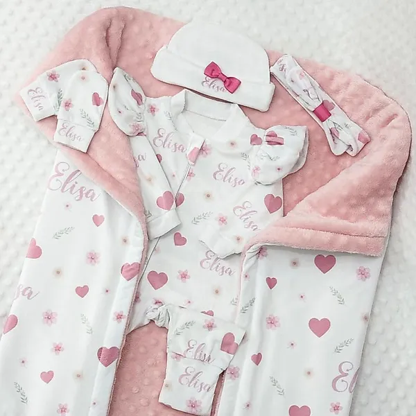 Saída Maternidade Personalizada com Nome | Conjunto e Kit Saída Maternidade | Roupinha personalizada