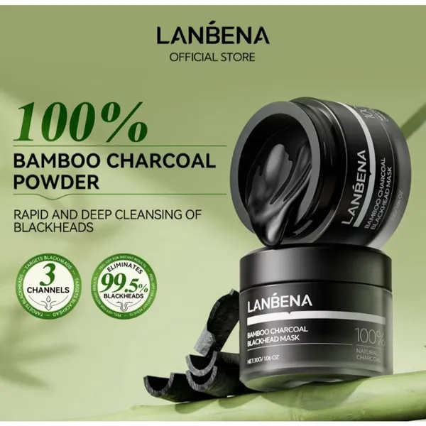 NOVO LANBENA Blackhead Remover Nariz Strips Máscara Pore Strip Black Mask Peeling Facial