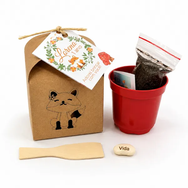 Lembrancinha de Aniversário para Plantar com Semente Personalizada - Vários Temas