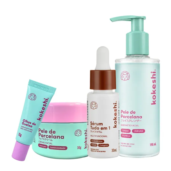 Kit Rotina Skin Care Kokeshi