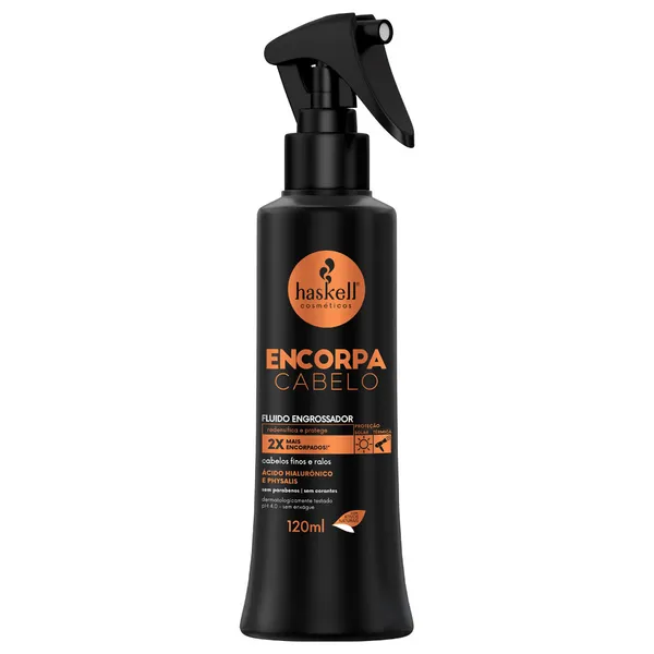 Fluido Finalizador Engrossador Capilar Encorpa Cabelo 120ml Haskell | Volume para cabelos finos e ralos