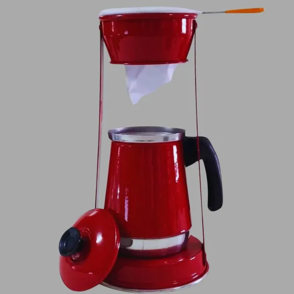 Bule Mancebo Com Coador de Café Retrô Bule Mariquinha