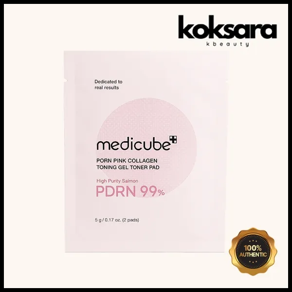 Medicube PDRN Pink Collagen Toning Gel Toner Pads 5g 2 pads