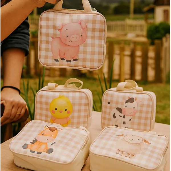 Maleta fazendinha aniversario lembrancinha kits 10/20/30 unidades