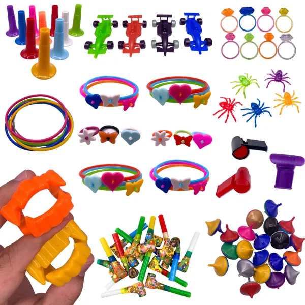 Kit 300 Mini Brinquedos Criança Aniversário Festa Sacolinha Saquinho Surpresa Natal Junina Atacado