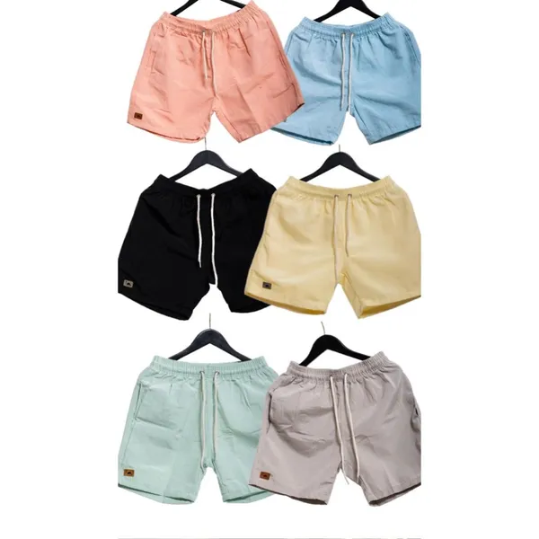 Kit 2 linho premium verão praia casual despojado elegante mauricinho sarja short masculino estiloso confortável