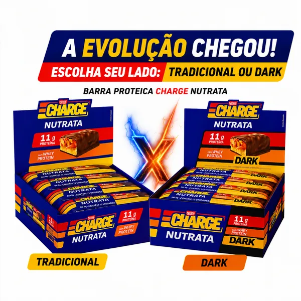 Barra Charge  Display 12Un Barra Nutrata Nestle Lançamento