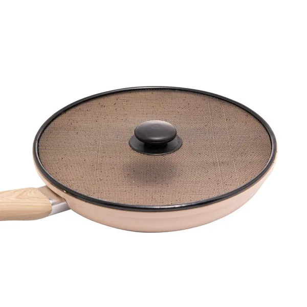 Tampa Protetora para Fritura de Metal Anti Respingo 25cm Preto - Lyor