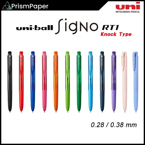 Caneta de Gel Uni-ball Signo RT1 Knock 0.28/0.38 (fabricado no Japão)