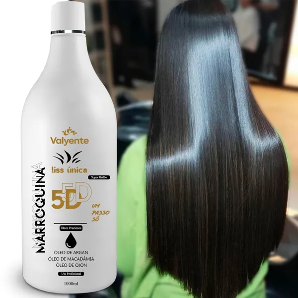 Marroquina Liss Única 5D - Seu Segredo para Fios Impecáveis | Valyente