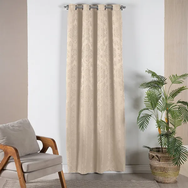 CORTINA PORTA JACQUARD C/ILHOS SALA QUARTO E COZINHA 1,40MTS X 2,20MTS