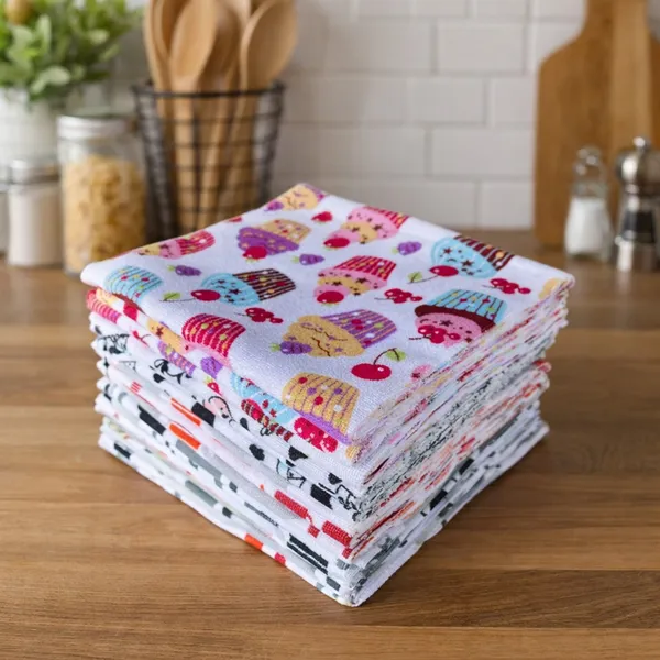 Kit 10 Pano De Limpeza Flanela Microfibra Multiuso Alta Absorção Para Casa e Carro