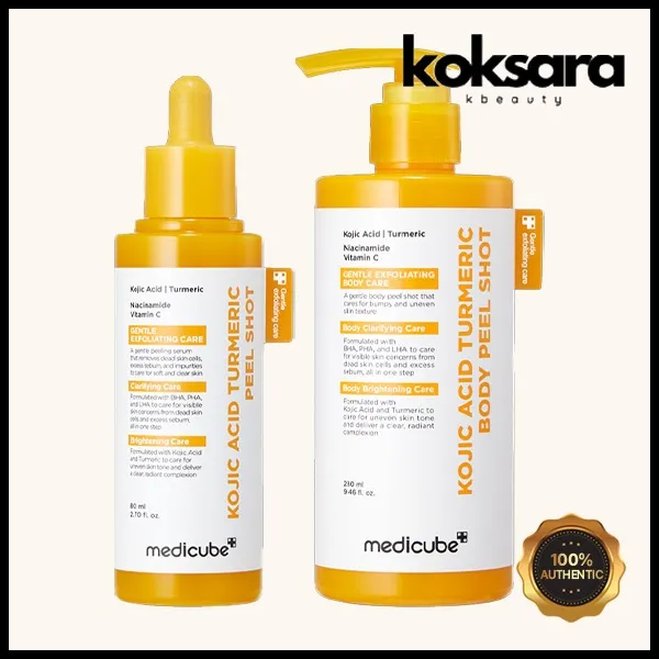 Medicube Kojic Acid Turmeric Peel Shot 80ml, Body Peel Shot 280ml