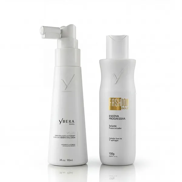 Escova Progressiva 150g + Tônico Capilar Vello 90ml - Ybera
