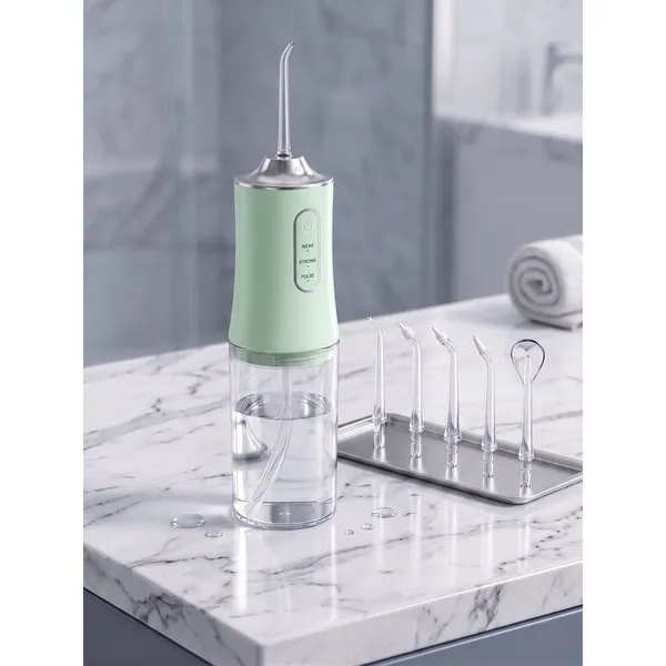 Irrigador Oral Portátil 220ML Jato D’Água Dental Recarregável 3 Modos Para Viagem