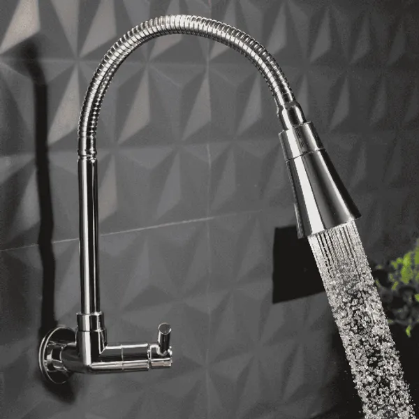 TORNEIRA GOURMET COZINHA PAREDE PIA FLEXíVEL 2 JATOS ABS