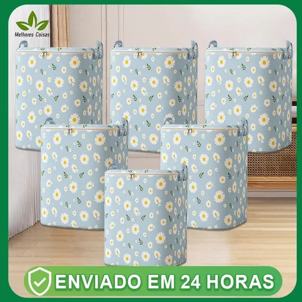 Caixa Multifuncional De Armazenamento De Grande Capacidade Para Colchas E Roupas Domésticas 120L/160L/195L