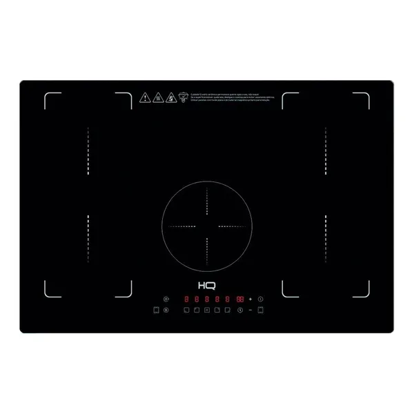 COOKTOP DE INDUÇÃO EMBUTIR HQ 5 BOCAS PAINEL TOUCH FREE ZONE 9000W PRETO HQ-IDE9005/77CM-FZ 220V