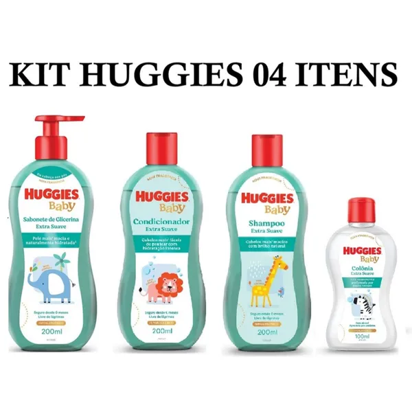 Kit Huggies de higiene infantil Extra Suave Livre de Lágrimas (Val.: 03/2028)