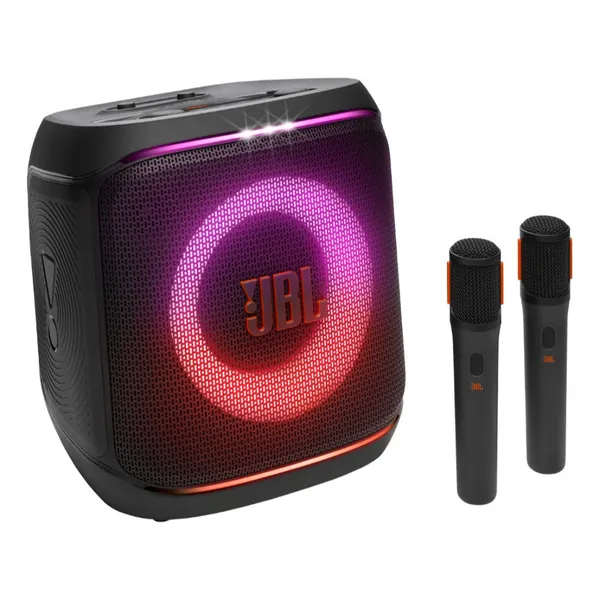 CAIXA DE SOM JBL PARTY BOX, ENCORE 2, COM MICROFONE, PRETA