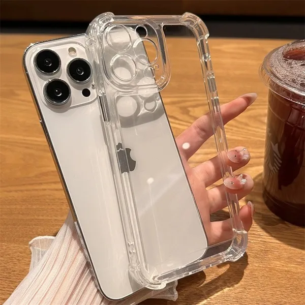 Kit 2 Capinha Para Iphone Anti Impacto Transparente Tpu  Para IPhone 11 12 13 14 15 16 Pronto Entrega