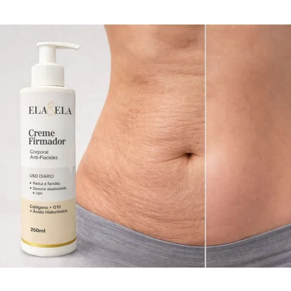Creme Firmador com Colágeno e Q10 250ml - Firmeza, Hidratação e Rejuvenescimento