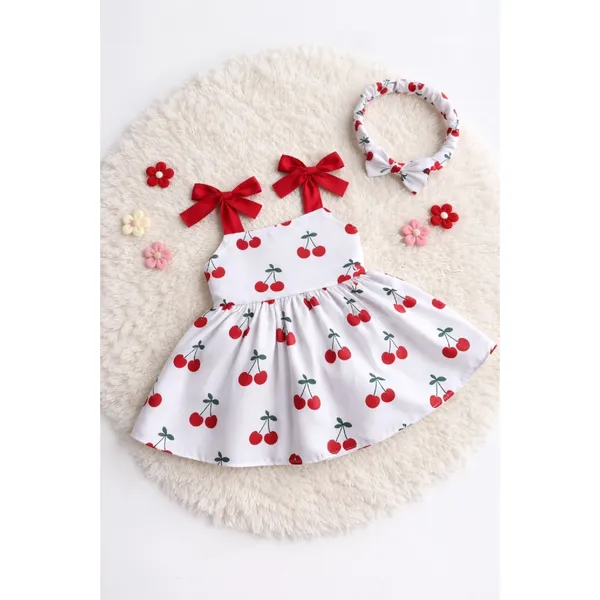 Vestido Menina Infantil  + Tiara | 06 meses 1 Ano