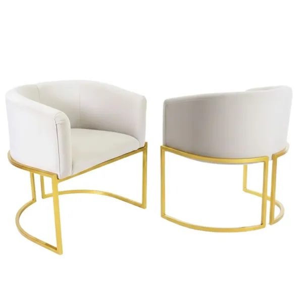KIT 2 POLTRONAS DE BASE FERRO CADEIRA ESTRUTURA MEIA LUA TECIDO VELUDO PARA CONSULTÓRIO SALA LUXOUSA LUXO DOURADA