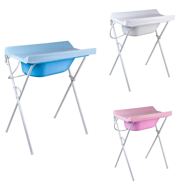 Banheira Com Suporte Dobrável e Trocador, 25l, até 30kg - Kids Baby Hércules