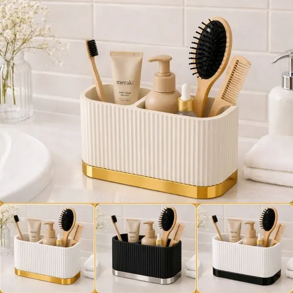 Organizador Multiuso Porta Escova Pente Cabelo Maquiagem Banheiro Dente Escritório Caneta Decorativo