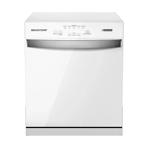 LAVA LOUÇAS 8 SERVIÇOS BRASTEMP BRANCA - BLF08BB