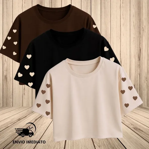 Blusa Feminina Croppeds Oversized Moda Street T-shirt Feminina