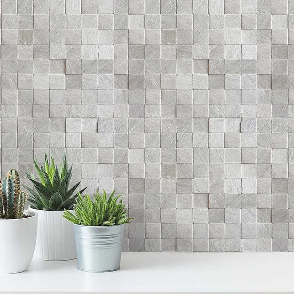 Papel de Parede Adesivo Impermeável Fácil De Aplicar Pedras Tijolinhos Quarto Banheiro e Cozinha