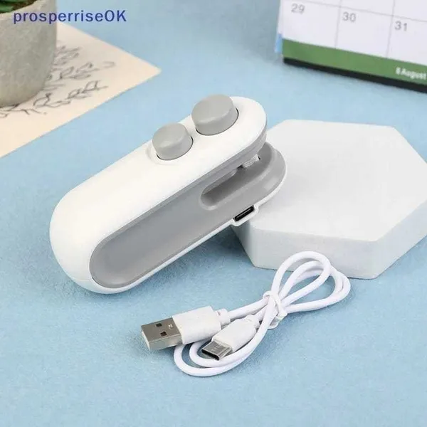 Mini Máquina Seladora De Embalagem 2 em 1 Recarregável 5v Bivolt