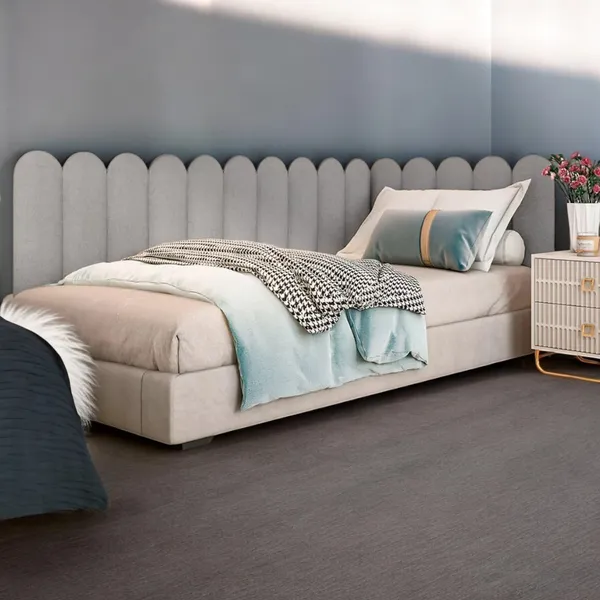 Kit de 5 ate 15 Cabeceiras Nuvem Decoração Estofada Cama Casal Queen King Solteiro Envio Imediato