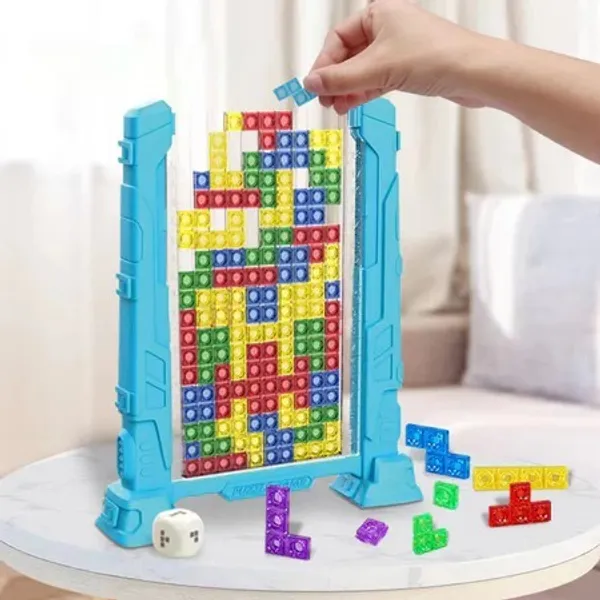 Jogo Tetris de Blocos Coloridos 3D