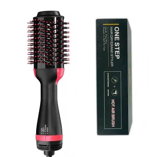 Escova Secadora Alisador Elétrica Quente Cabelo Com 3 Em 1 Hair Styler APENAS 110V karina