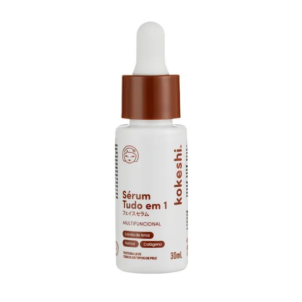 Sérum Tudo em 1 Kokeshi 10 Ativos Poderosos 30ml Eficácia Comprovada