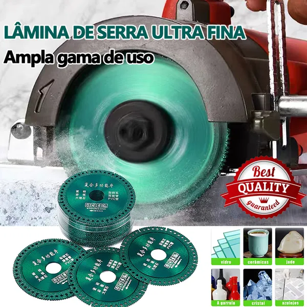 6 Em 1 Disco De Corte Com Diamante Lâmina De Serra Multifuncional 100mm Ultra Fino Para Azulejo Cerâmico PVC