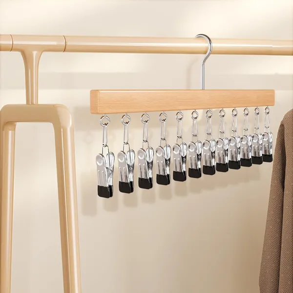 Organizador De Armário Que Economiza Espaço , Pendurado , Chapéu , Cachecol , Alfinetes De Roupas Para Jeans , Saias , C