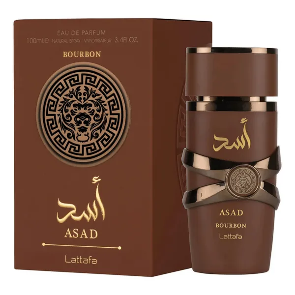Perfume Asad Bourbon Marrom Árabe 100ml Masculino Embalagem de vidro lacrado